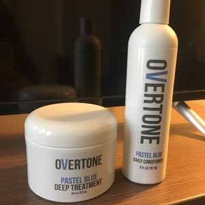 Overtone Pastel Blue Conditioner Bundle